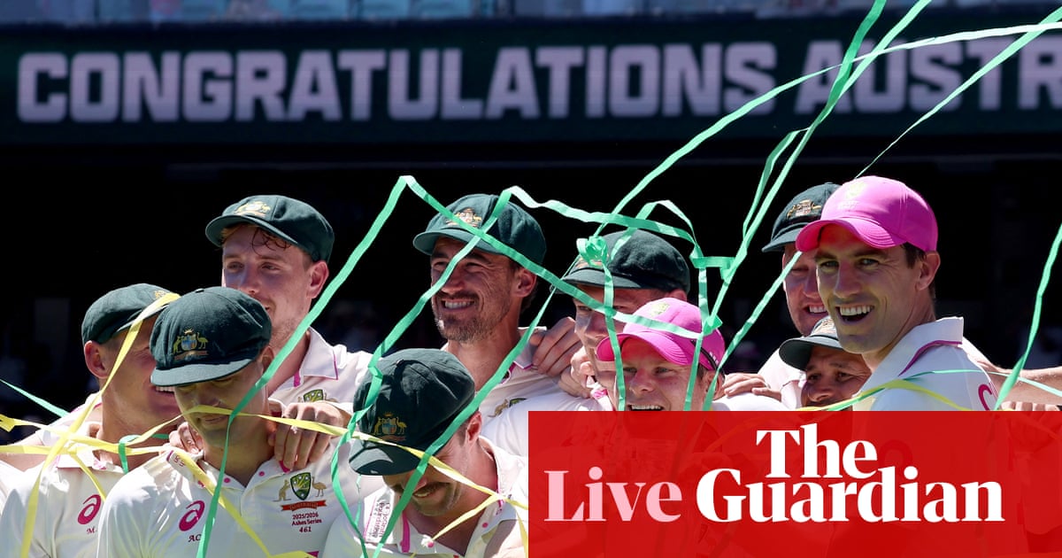Australia beat England by five wickets on day five of the fifth Ashes Test – live reaction | Ashes 2025-26