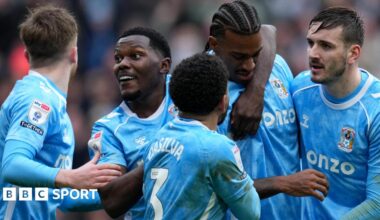 Coventry City 2-1 Leicester City - Sky Blues come from behind to win