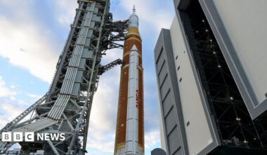 Nasa Artemis II: Rocket moves to launch pad ahead of first crewed Moon mission in decades - follow live