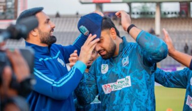 How Mohammad Nabi and his son Hassan Eisakhil prepared to play a BPL match together