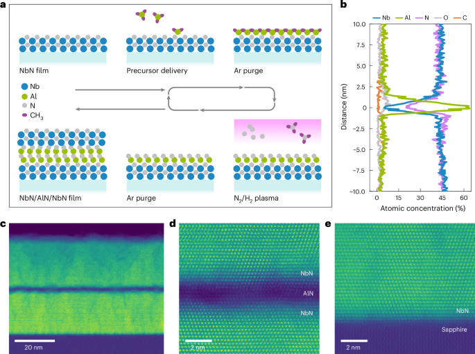All-nitride superconducting qubits based on atomic layer deposition