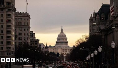 Exterior view of US Capitol