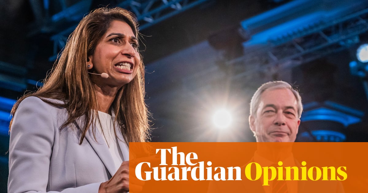 Suella makes the ultimate sacrifice as she ditches Tories for Reform | John Crace