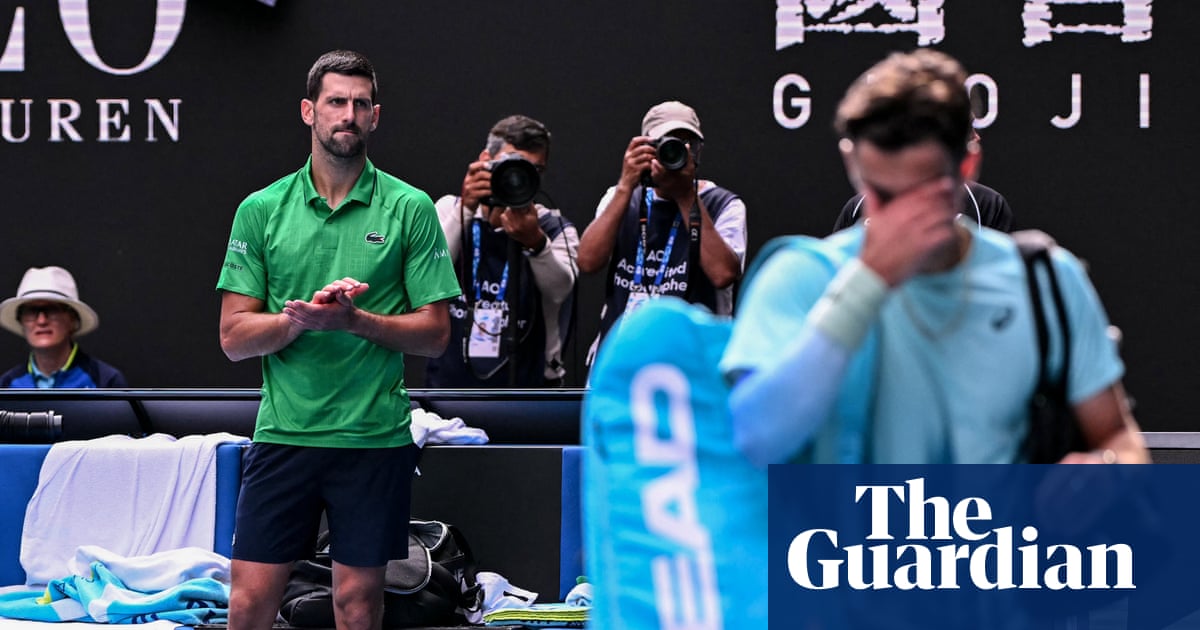 Novak Djokovic survives at Australian Open as Lorenzo Musetti retires hurt while two sets up | Australian Open 2026