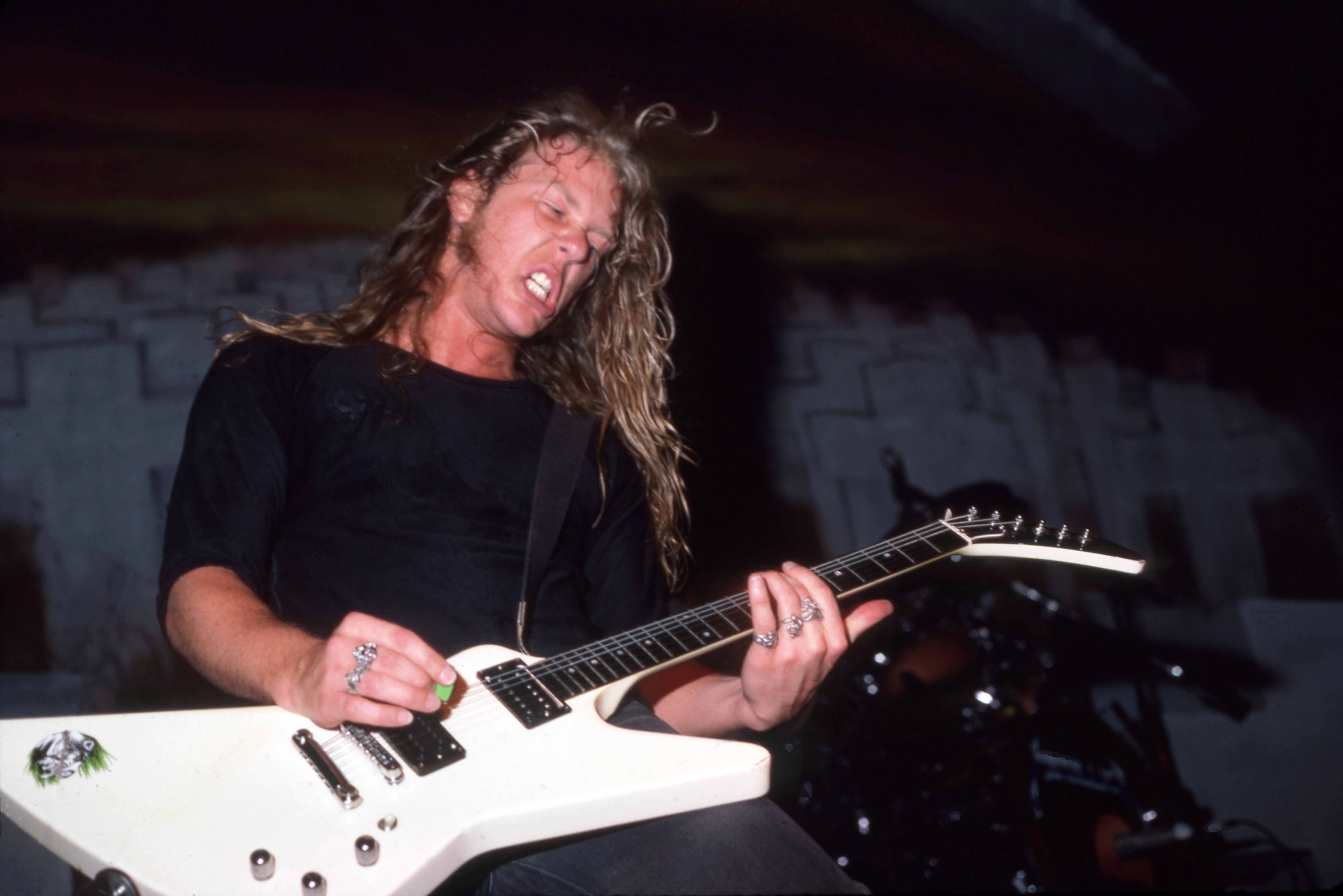 James Hetfield of Metallica onstage in 1986