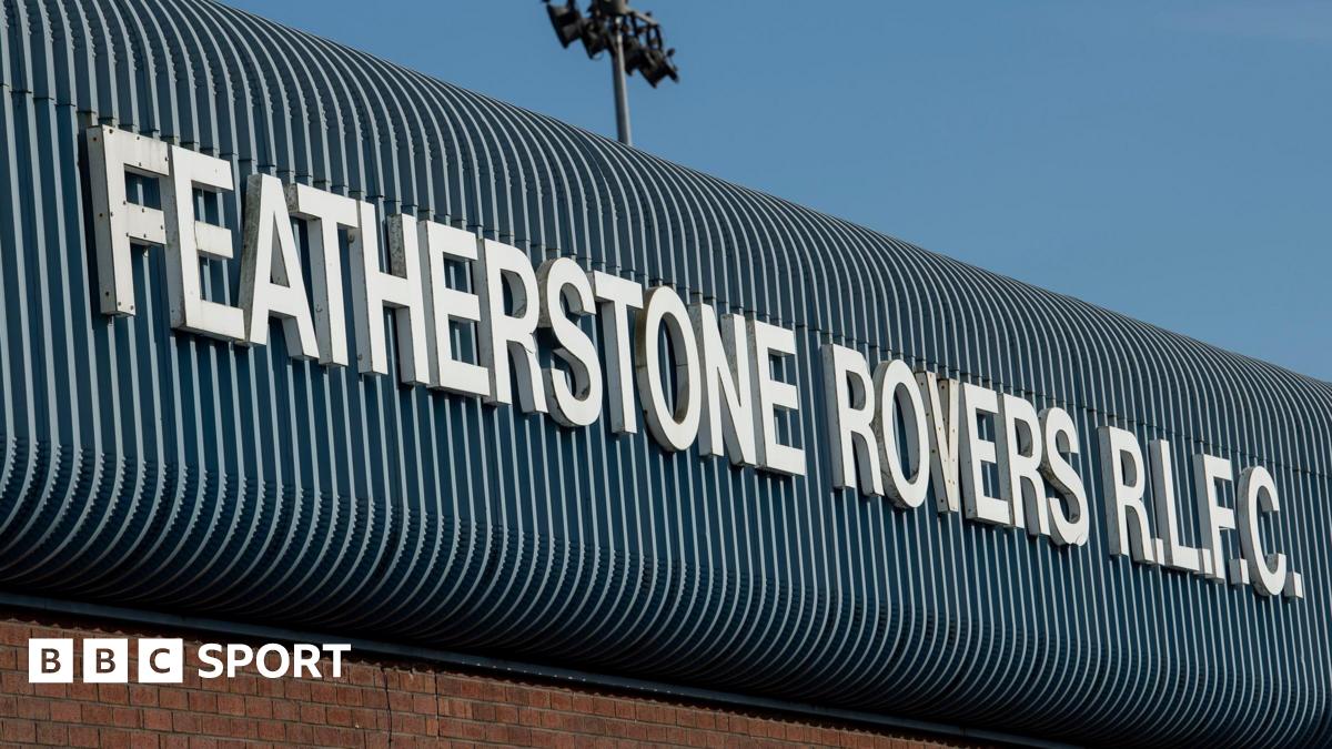 A Featherstone Rovers RLFC sign at their Millennium Stadium home