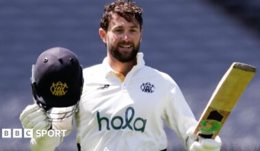 Sam Whiteman after scoring a century for Western Australia