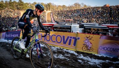 Belgian Thibau Nys pictured in action during the men's elite race at the World Cup cyclocross cycling event in Zonhoven on Sunday 04 January 2026, stage 9 (out of 12) of the UCI World Cup competition. BELGA PHOTO DAVID PINTENS (Photo by DAVID PINTENS / BELGA MAG / Belga via AFP)