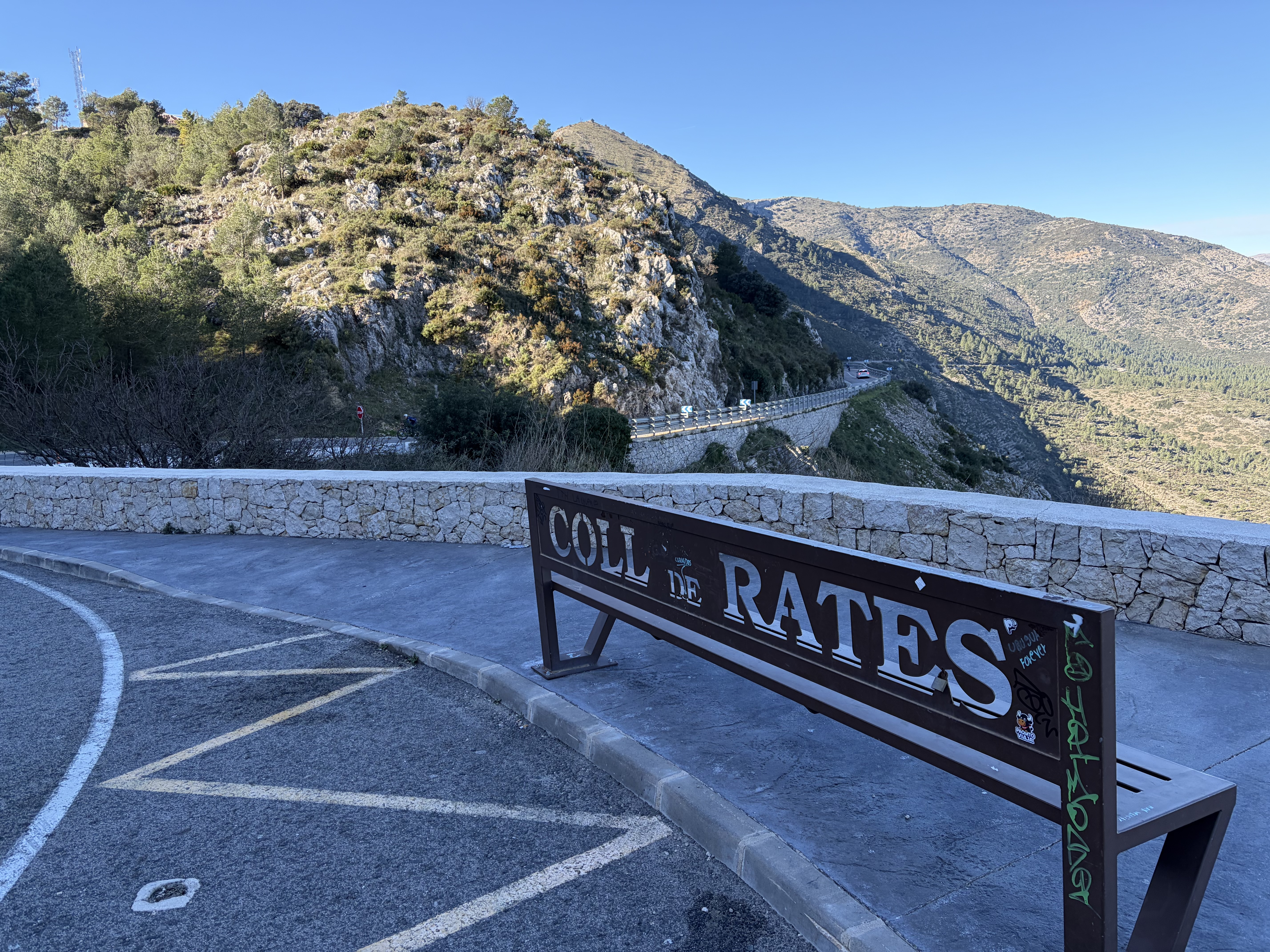 The Colle de Rates climb