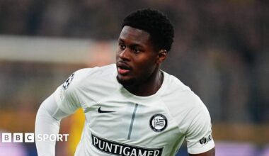 Tochi Chukwuani in action for Sturm Graz