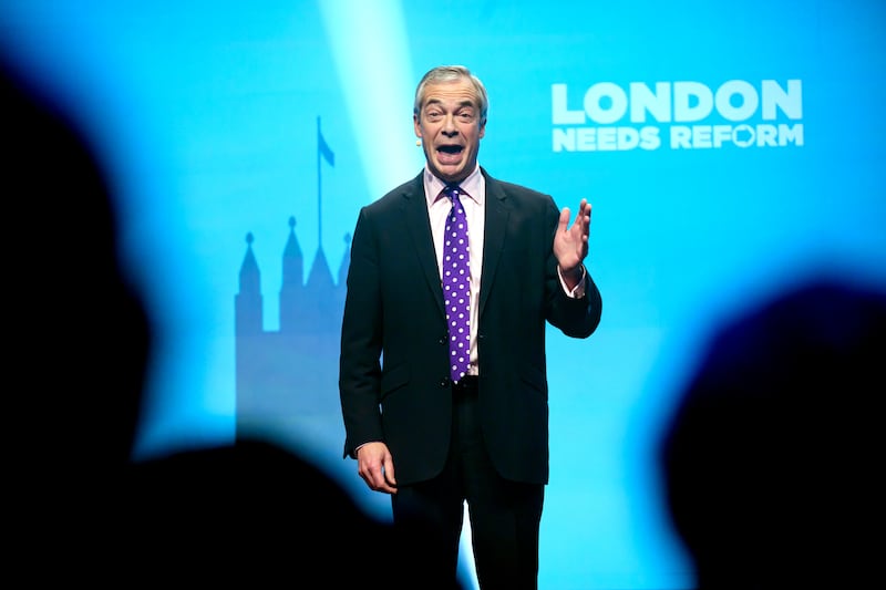 Leader of Reform UK Nigel Farage. Photograph: Leon Neal/Getty