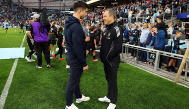 Eric Ramsay in the dugout with Minnesota in 2024. (Photo by Tim Nwachukwu/Getty Images)