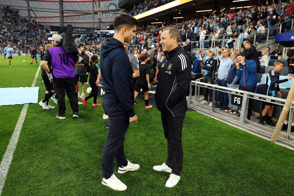 Eric Ramsay in the dugout with Minnesota in 2024. (Photo by Tim Nwachukwu/Getty Images)