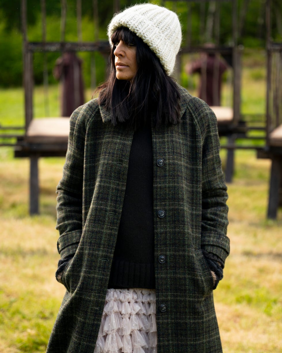 claudia winkleman traitors outfits