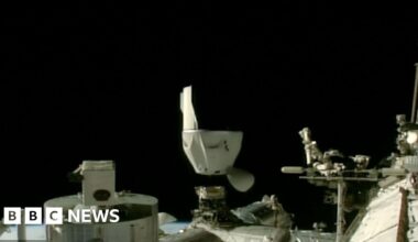 Nasa spacecraft begins its undocking.