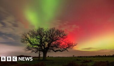 Northern Lights give stunning display across south of England