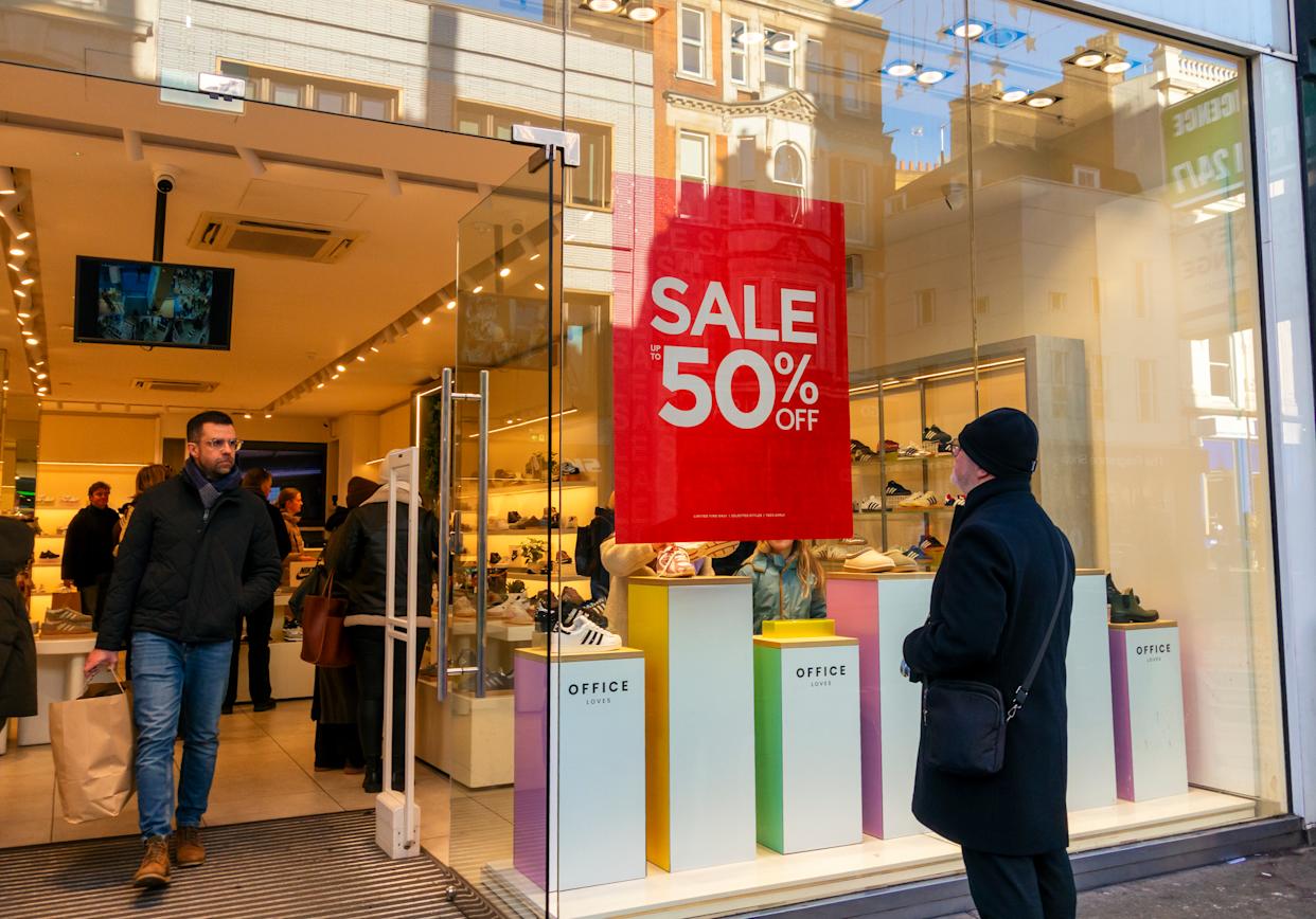 Underlying consumer demand across the retail sector weakened heading into the January sales period, according to ONS data.