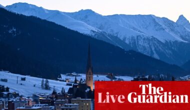 Davos: Trump to address WEF amid Greenland standoff after ‘minor electrical issue’ on Air Force One – live updates | Business