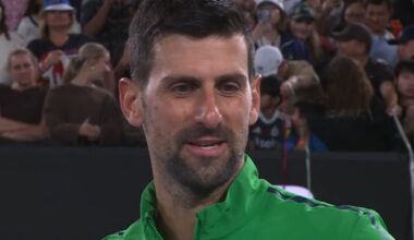 Novak Djokovic asks 'can I keep on speaking?' in wild on-court interview about his body | Tennis | Sport