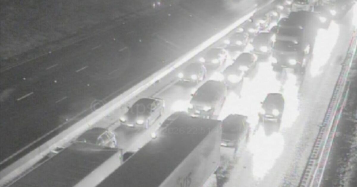 M1 traffic LIVE: Chaos on major motorway as lorry bursts into flames | UK | News