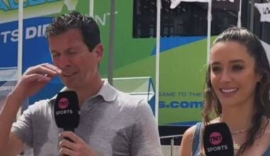 Tim Henman suffers wardrobe malfunction and called out by Aus Open host | Tennis | Sport
