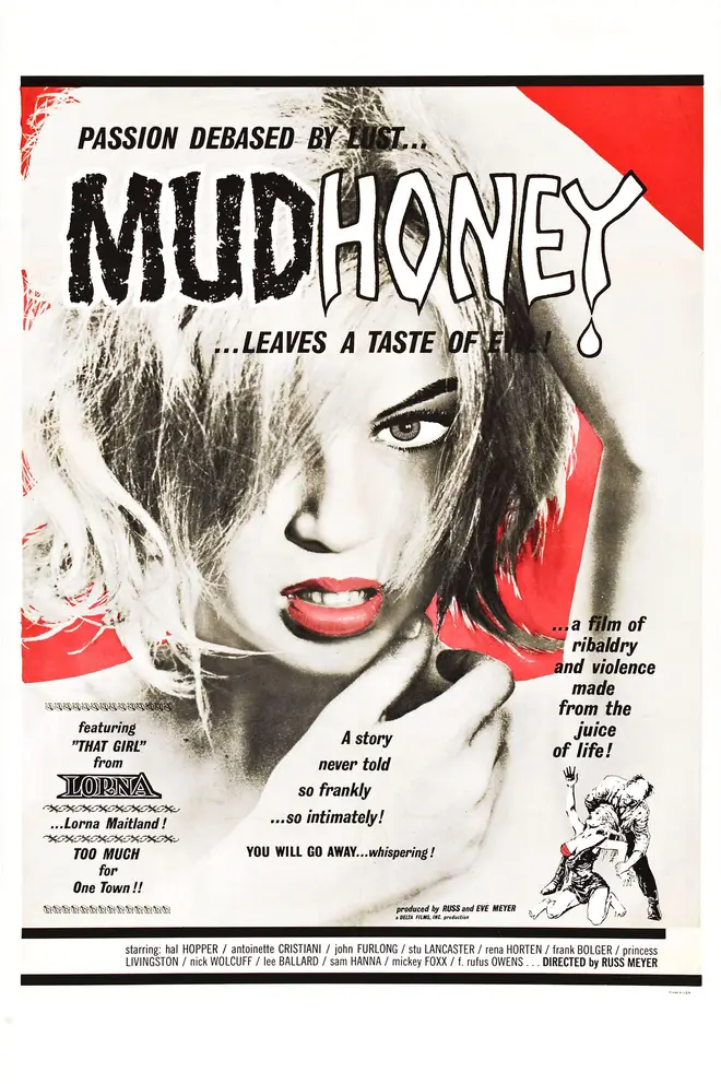 A poster for the 1965 movie Mudhoney.