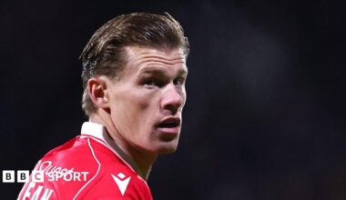 James McClean looks on