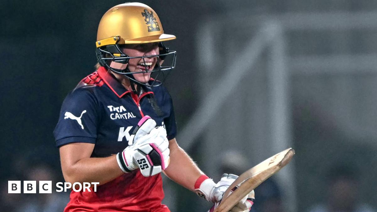 Royal Challengers Bengaluru's Nadine de Klerk celebrates their win over Mumbai Indians