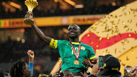 'It was Hitchcockian': Morocco and Senegal react to Afcon final and walk-off chaos – video