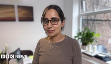32 year old Sana Shaikh stood in her kitchen.