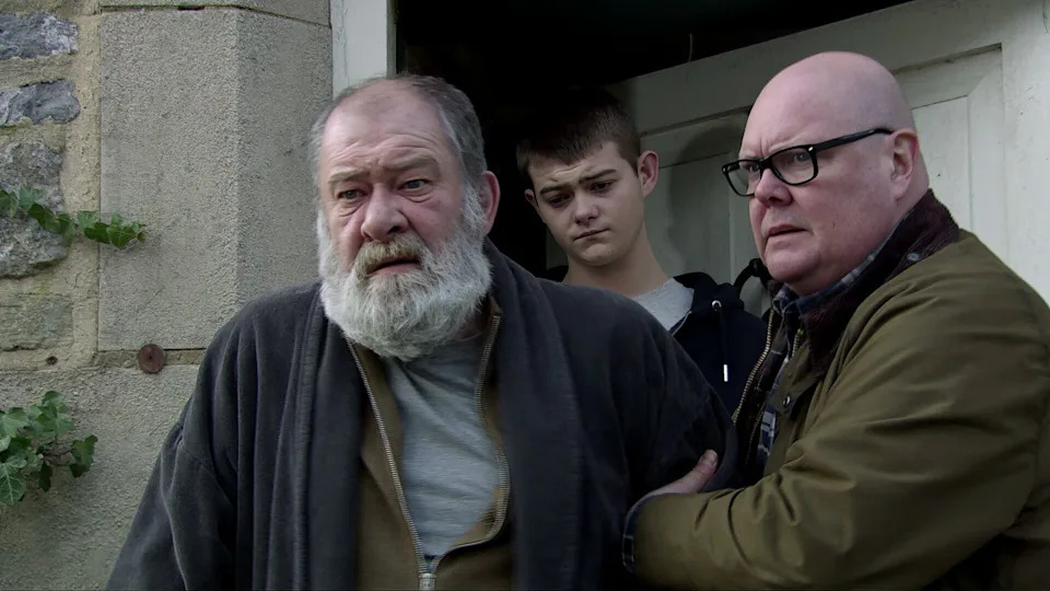 paddy kirk, bear wolf, emmerdale