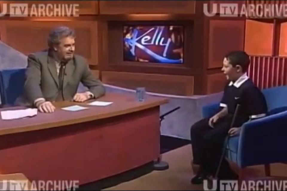 A young Rory McIlroy on Gerry Kelly show