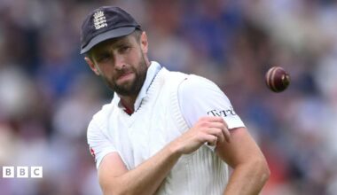 Former England bowler Chris Woakes in action in the field during day one of the Fifth Test Match between England and India