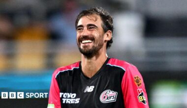 Mitchell Starc smiling