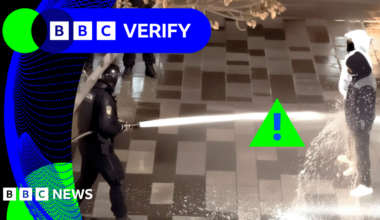 BBC Verify Live: AI images among real footage being shared of Iran protests