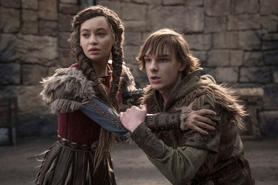 Nico Parker and Mason Thames in last year's How To Train Your Dragon. Photo: Universal Pictures