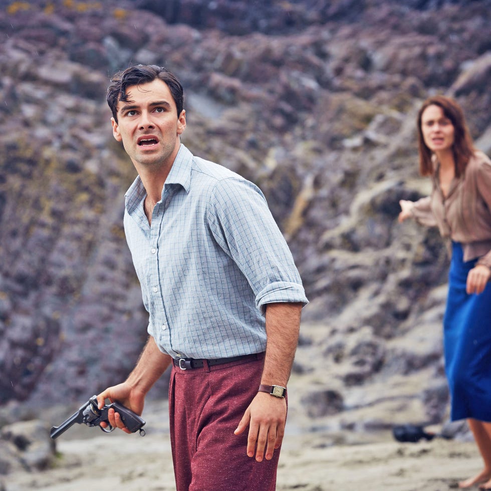 warning: embargoed for publication until 00:00:01 on 03/12/2015 programme name: and then there were none tx: n/a episode: n/a (no. 3) picture shows: philip lombard (aiden turner), vera claythorne (maeve dermody) (c) mammoth screen photographer: robert viglasky