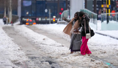 Storm Goretti: Met Office issues new snow warnings as 'weather bomb' hits UK