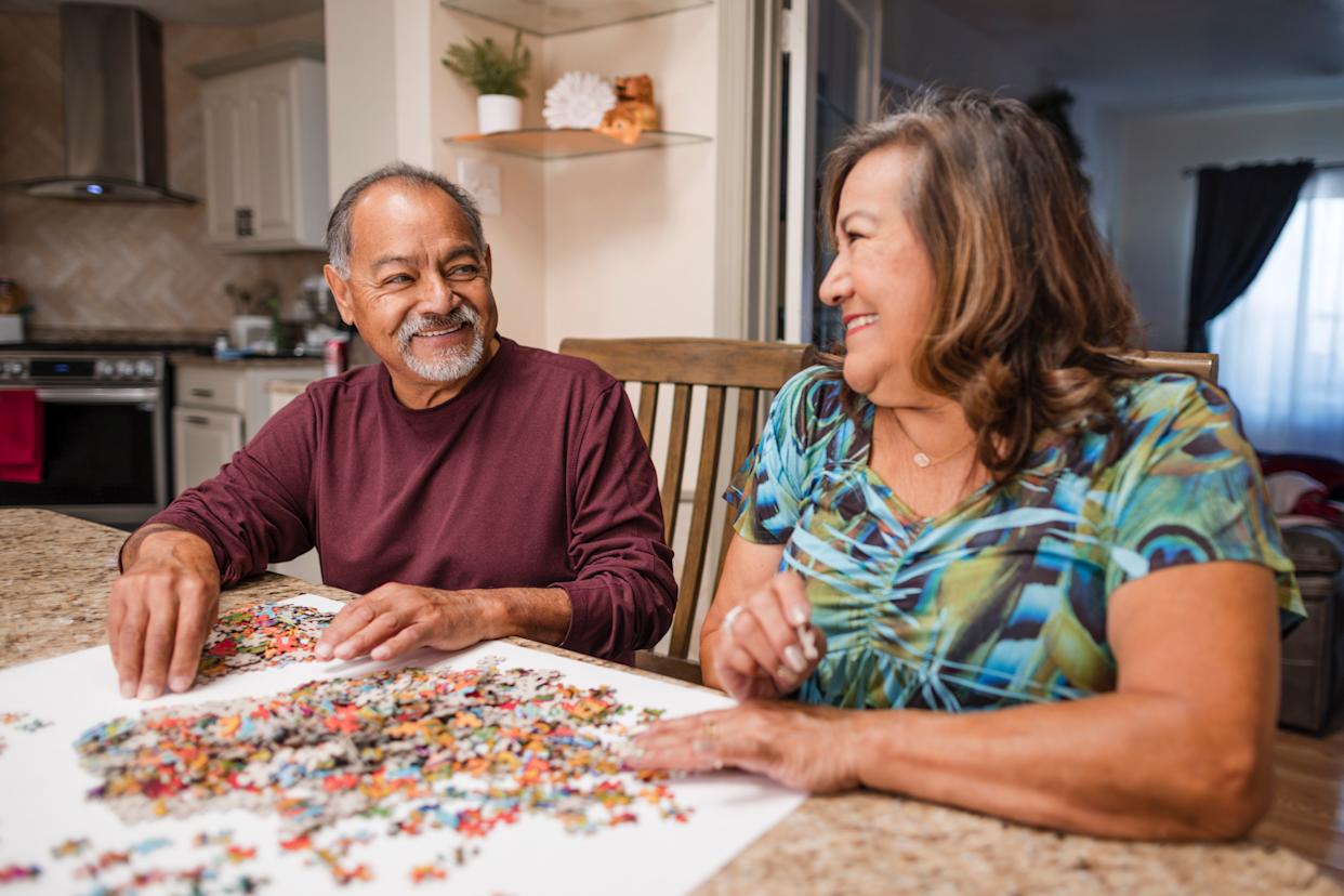As studies reveal how keeping an active brain can help keep dementia at bay, jigsaw puzzles is emerging as a challenging yet low-cost activity that may help to protect against cognitive decline. (Getty Images)