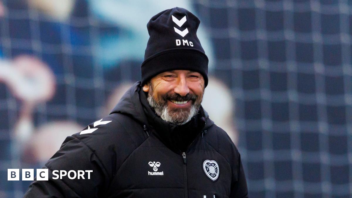 Heart of Midlothian head coach Derek McInnes during a Heart of Midlothian training session at the Oriam, on 7 January 2025, in Edinburgh, Scotland.