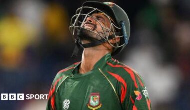 Litton Das of Bangladesh playing duing the ICC Men's T20 Cricket World Cup West Indies & USA 2024.