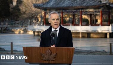 Aerial view showing hundreds of new energy vehicles waiting to be loaded onto a ro-ro ship for export at Taicang Port on January 15, 2025 in Taicang, Suzhou City, Jiangsu Province of China.