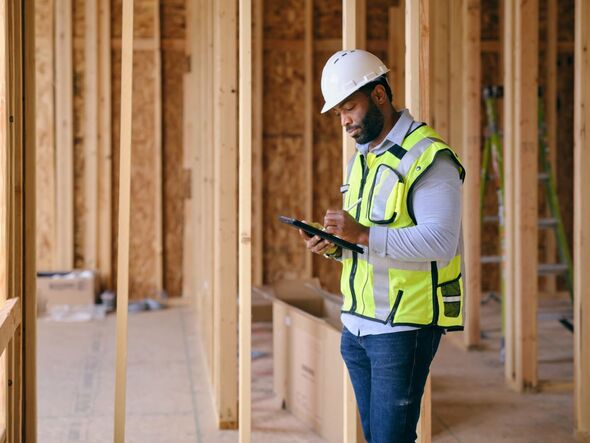 A man working on a construction site
