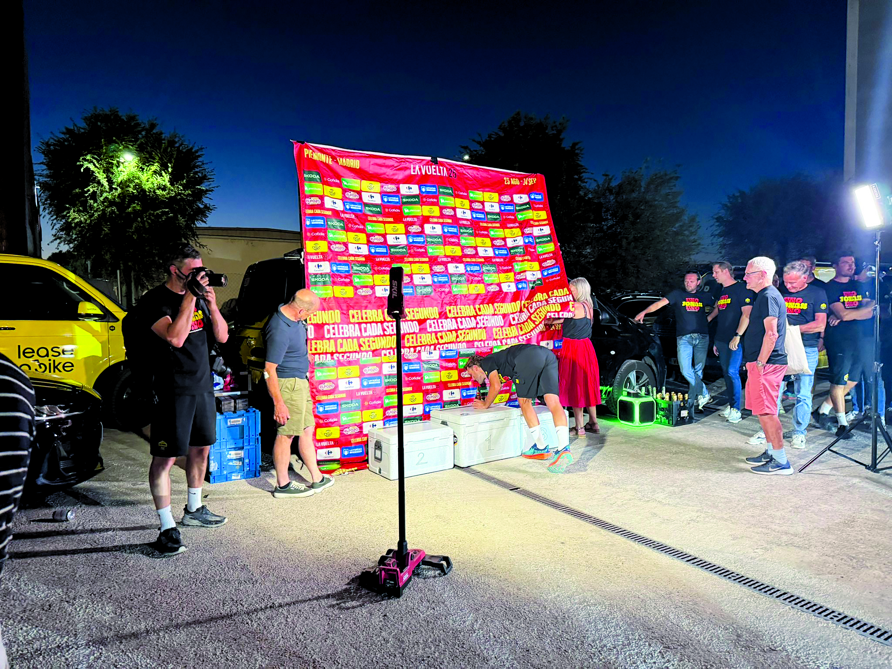 The Vuelta a Espa&ntilde;a final podium in 2025