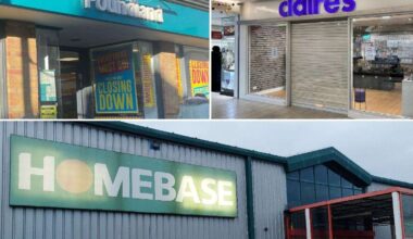 The Kent chain stores we lost this year including Poundland, Claire’s and Homebase