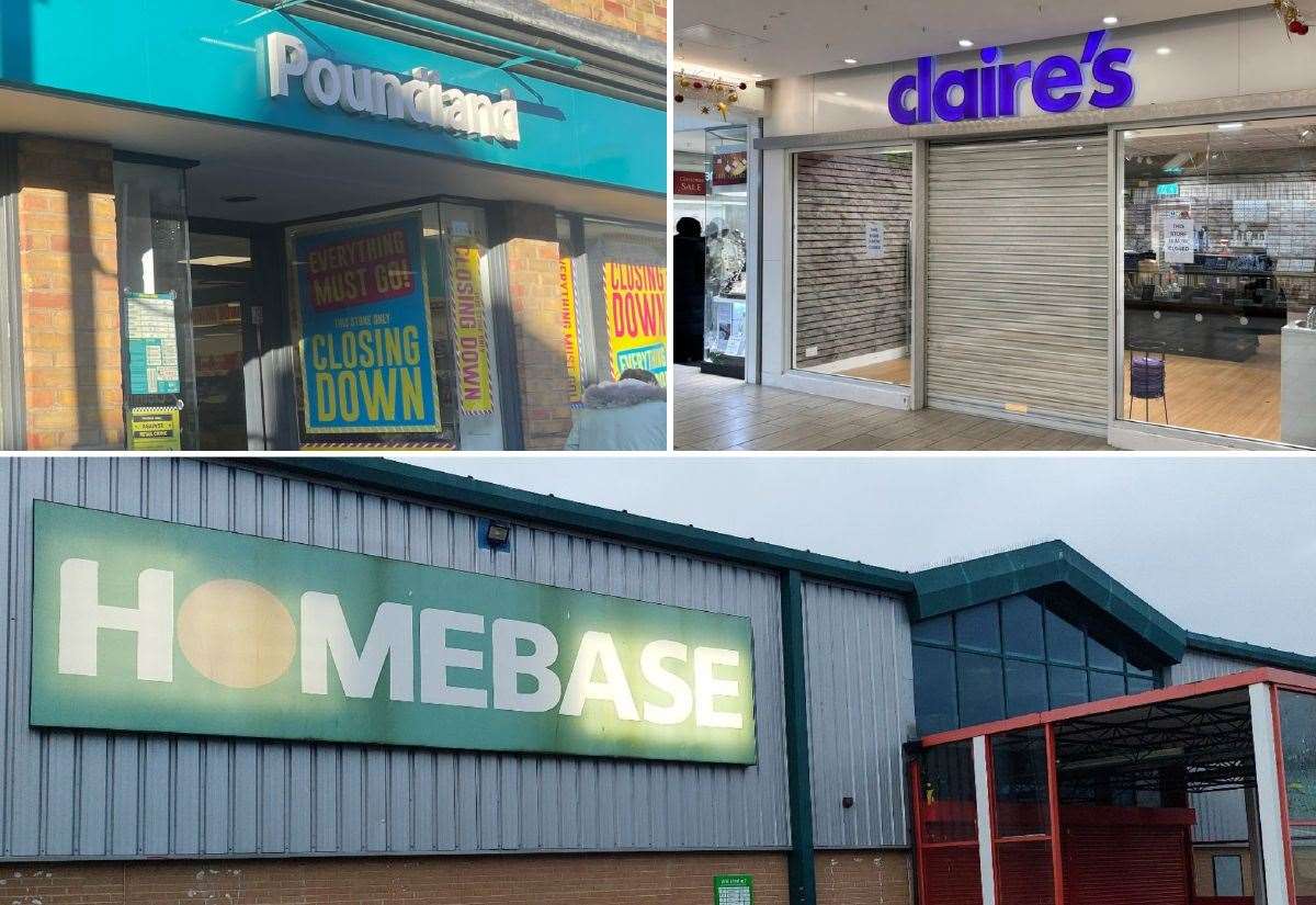 The Kent chain stores we lost this year including Poundland, Claire’s and Homebase