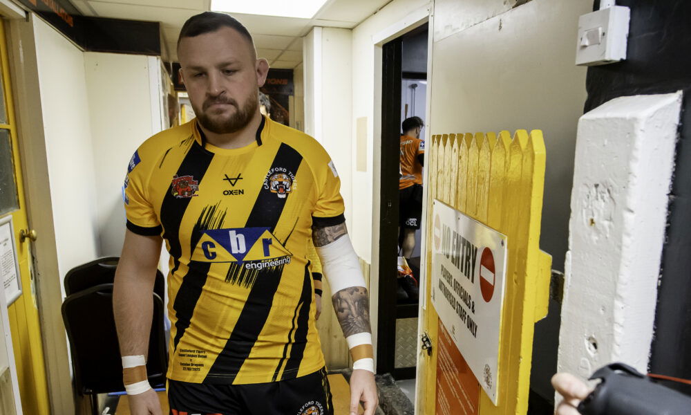 Brad Singleton of Castleford Tigers has an injury concern.