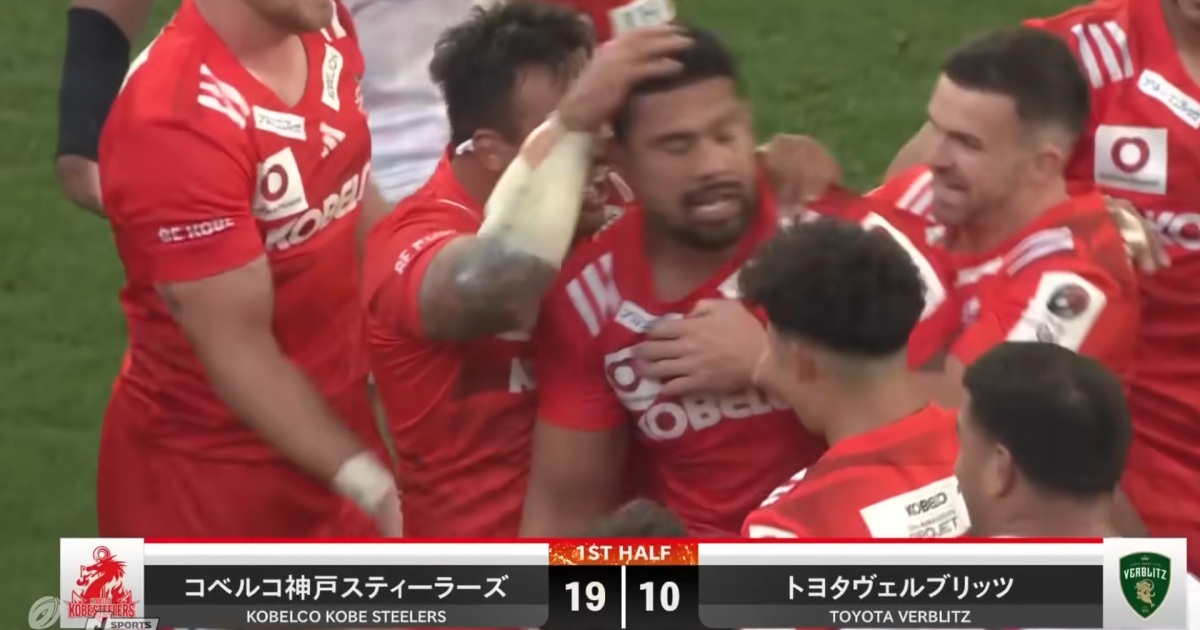 Ardie Savea double helps Kobe Steelers outclass Verblitz