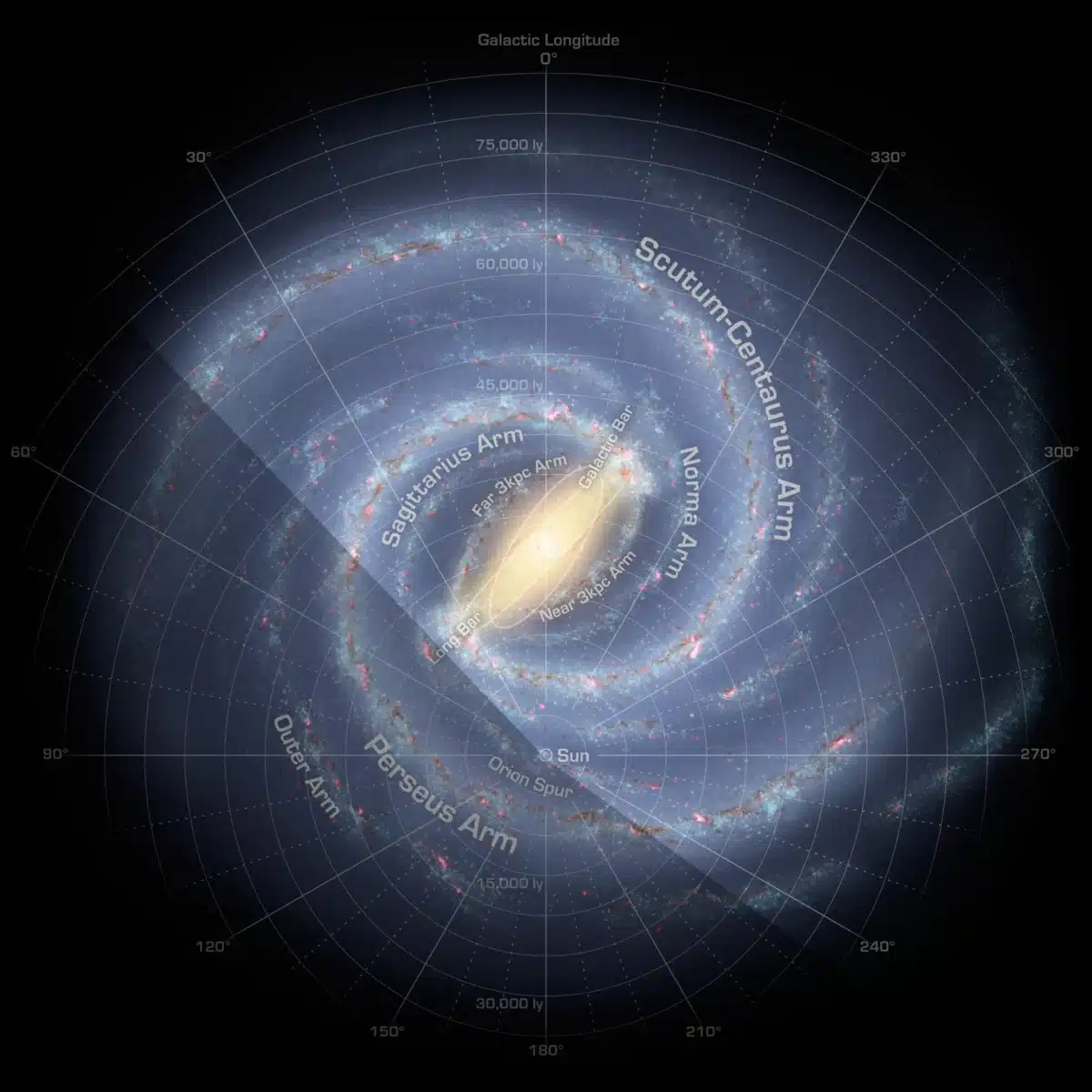 Artist's Concept Of The Milky Way Seen From Above