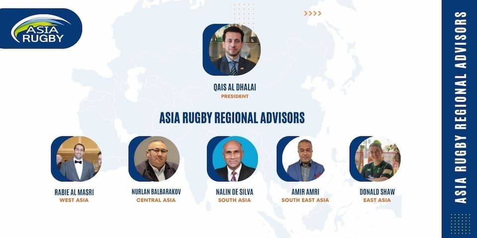 Asia Rugby Appoints Five Regional Advisors For Sub-Regional Engagement